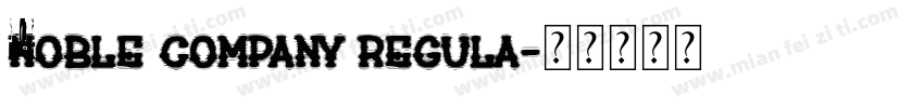 Noble Company Regula字体转换